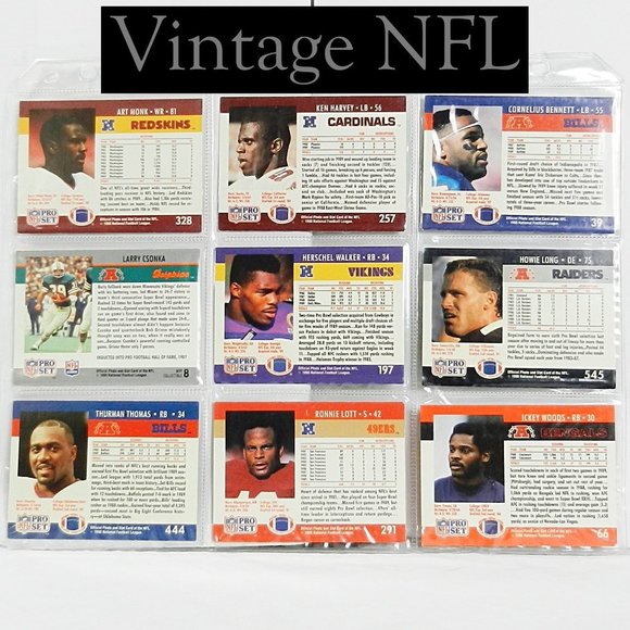 NFL Football Cards Old school - Picture 3 of 3